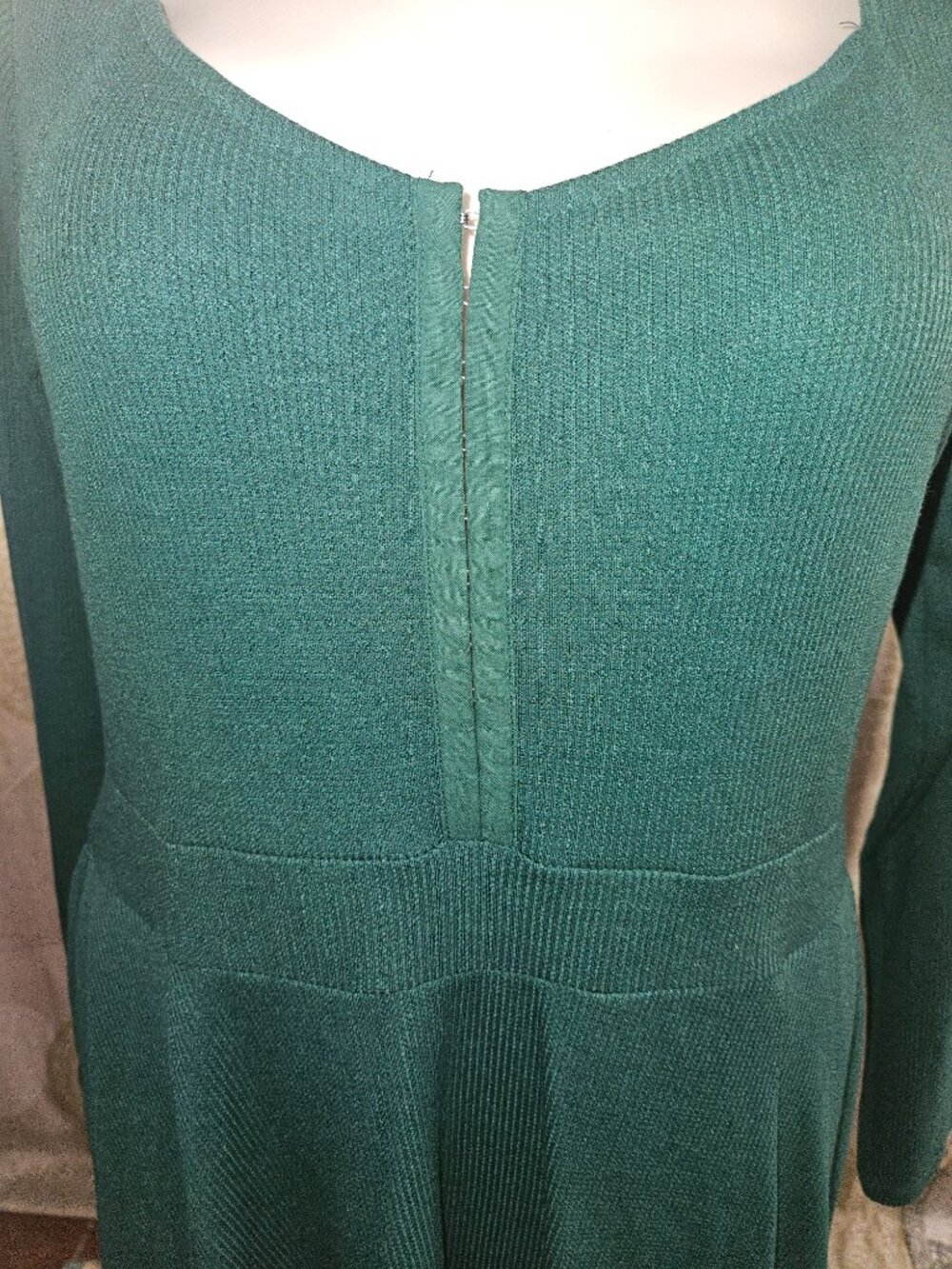NWOT Torrid Green Waffle Skater Mini Dress (2X) - Picture 7 of 12